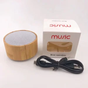 Wireless Portable Mini Bamboo Wooden Bluetooth Speaker