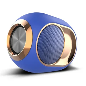 Wireless Portable Plastic Speaker BT 5.3 Waterproof TWS Outdoor Boombox RGB LED Light Built-in Mic Android USB AUX Subwoofer