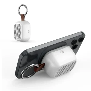 Wireless Portable Speaker Magnetic Small Keychain Speaker Mini Mag Blue Tooth Speakers Safe for iPhone 16 15 14 13 12