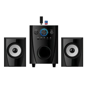 Wireless Powerful Home Theater Surround Speaker 20W Stereo Home Theater with LED Light Display