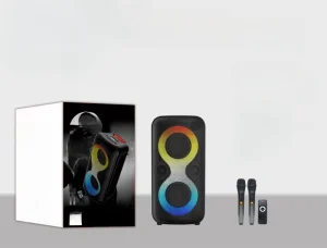 Wireless RGB USB for Bass Boombox CS 8809 Portable with Built in Mic Double 8W Woofer Speaker Party Outdoor