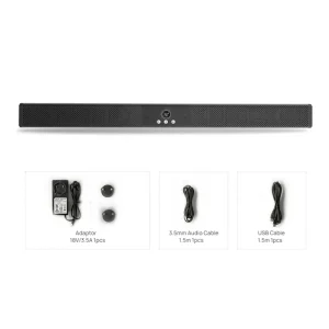 Wireless Soundbar with 4K Camera for Conference Interactive Flat Panel’s Partner Webcam
