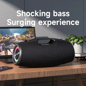 Wireless Speaker 24000mAh Battery IPX 6 Waterproof RGB LED Lighting 100W Output Power BT 5.2 Audio for Mobile Phone and Computer