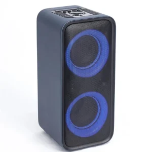 Wireless Speaker Dual 6.5 Inch RMS Power 80W PA Woofer Rechargeable Stereo Sound Easy Sing with RGB Light