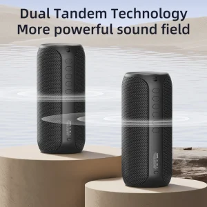 Wireless Subwoofer Outdoor Speaker with RGB LED Lights Battery Powered for Party Use S69M