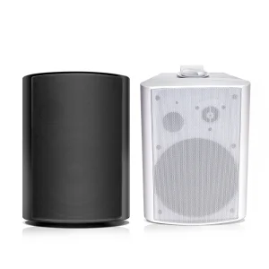 Wireless WiFi BT5.4 Dual Mode Multi Room Wall Mounted Active Passive Metal Speakers AUX Input IPX4 Waterproof for Home Theater