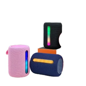 Wireless for Speaker Subwoofer Outdoor Portable IPX5 Waterproof RGB Lights Memory Card Support Battery 3 5 Hours