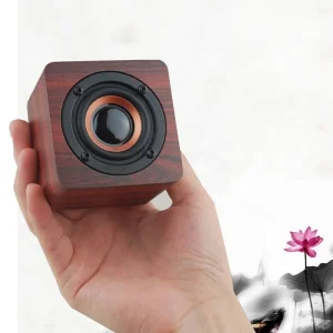 Wood Grain Speaker High Quality Portable Mini Waterproof Wireless Speakers Outdoor Speaker Music Box