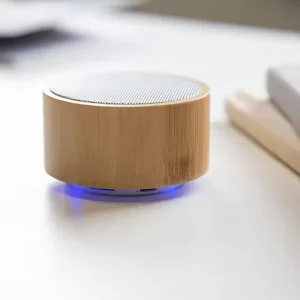 Wood Portable Wireless Speaker With AUX TF U Disk Function Mini Bamboo RGB Light Mini Gaming Portable Speaker