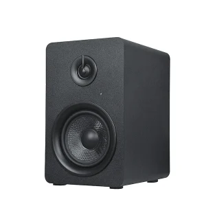Wooden 100W 5 Inch Woofer Bass XLR TRS DJ Home Studio Lab Professional Powered Active Monitor Speaker