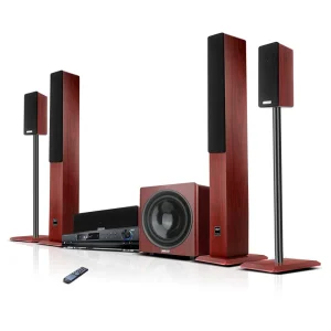 Wooden Audio Karaoke Speaker Home Blue tooth Mobile Wireless Speaker 51 Home Theater System