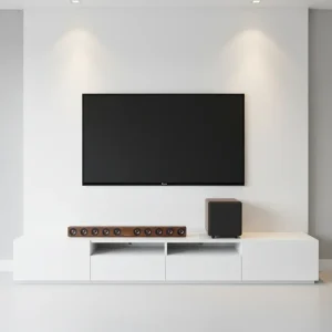 Wooden Bluetooth Soundbar High Power Home Theater System Subwoofer Surround Sound Soundbar