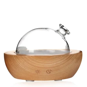 Wooden Bluetooth Speaker Music Wood Glass Real Wood Fragrance Aromatherapy Aroma Cool Air Essential Oil Diffuser Humidifier