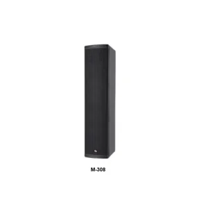 Wooden Neodymium Subwoofer Column Array Speaker 8 Ohm Impedance Wall Mount Installation Surround Sound Ready