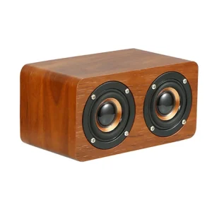 Wooden Retro 3D Stereo Bluetooth Subwoofer for Desktop