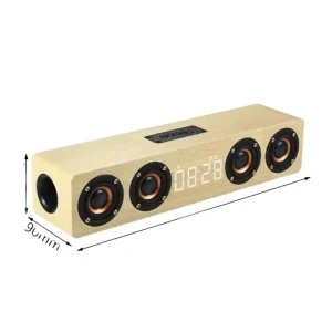 Wooden Speaker 4 Speakers Sound Bar TV Echo Wall Home Theater Sound System HIFI Sound Quality Soundbox for PC TV