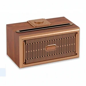 Wooden Stereo Blue Tooth Speaker 20W with Dock Function