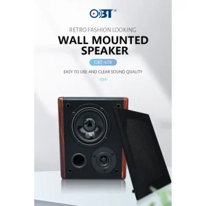 Wooden Wall Mount Speaker 10W 100V 95dB Sensitivity 80-18KHz for School Conference