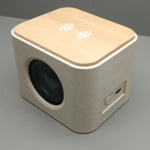 Wooden Wireless Bamboo Mini Wireless Charger Wooden Speakers Wireless Speaker Portable