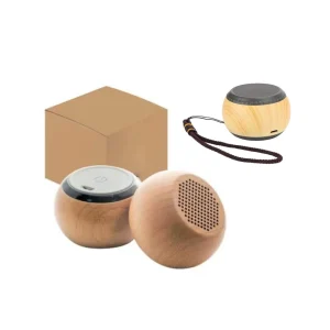 Wooden Wireless Bluetooth Portable Outdoor Column Stereo Loudspeaker Mini Surround Bass Box Speaker for Home Party
