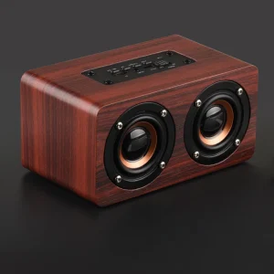 Wooden Wireless Bluetooth Speaker HIFI Stereo Bass Home Theater Subwoofer Speaker