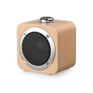 Wooden Wireless TWS Surround Stereo Subwoofer Heavy Bass Outdoor Portable Speaker V4.2 IPX5 Waterproof 1200mAh Battery Computer