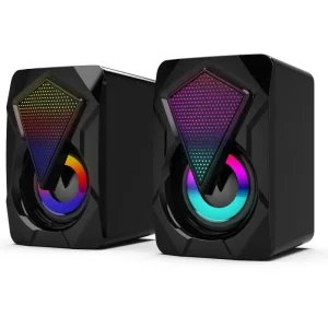 X2 Waterproof Mini 2.0 Speaker PC Accessories Gamer Lighting AUX 2.0 Desktop Portable USB RGB Speaker for PC Computer