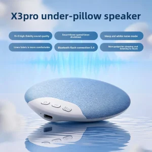 X3PRO for BT5.4 Waterproof Pillow Speaker with up to 10 Hours Playtime 200 500mAh Battery Multi Function 360 Surround
