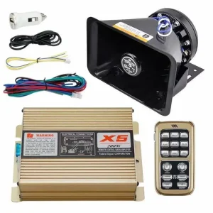 X5 200w Amplifier Wireless Siren With Speaker Horn For Ambulance Firefighter Pa System Vehicle Emergency
