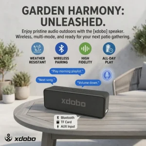 X5 30W Voice Control Stereo Speaker Deep Bass BT 5.0 Speaker Portable IPX5 Waterproof Audio Player TF Card AUX