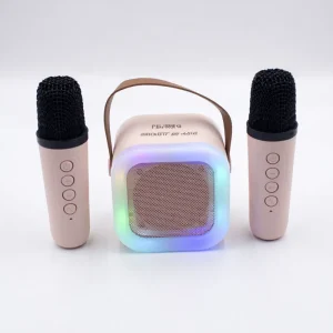 X619 1 K12 Mini Portable BT Karaoke Player Fashionable Home Party Door KTV Toy RGB LED Lighting Wireless Speaker Microp