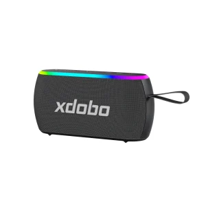 X8 PLUS II 80W Portable Speaker IPX6 Waterproof with HD Sound Outdoor Bass RGB Lights USB TF AUX Input for Camping Beach