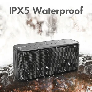 X8 Plus 80W Mini Portable Outdoor Waterproof Wireless Speaker with Aux Input Plastic Design Battery Powered