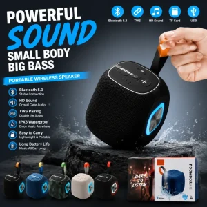 X900 Portable Wireless Speaker with Hanging Cord Outdoor Camping Emergency Heavy Bass Rugged Waterproof Soundbox