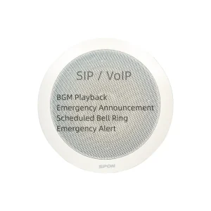 XC-9610 POE Ceiling Speaker for Hotels and Schools BGM Playback and Emergency Alert Scheduled Bell Ring IP Supported 25W