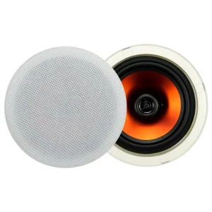 XD-608PA 4 Inch Two-Way Hifi Coaxial In-Wall Ceiling Speakers 70-100V 10 Watt Home Theatre and Public Address System