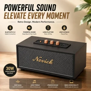 XM 301 Retro Wood Grain Speaker Top Metal Knobs Control 10W Power Wireless Soundbox Office Travel Gift Item Bulk