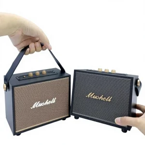 XM 302 Retro Wooden Home Radio Outdoor Portable Mini Stereo Heavy Subwoofer Japan Made