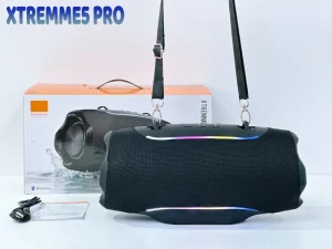 XTREMME5 PRO Outdoor Bluetooth Speaker Portable DJ Speaker Heavy Bass Wireless Speaker 40W TWS FM AUX TF USB LED Type C