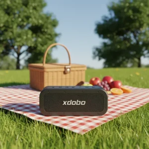Xdobo Plus Outdoor Speaker with Over 10000mAh Battery IPX6 Waterproof 50-100W Output Power for AUX