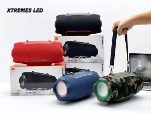 Xtreme5 LED Portable Outdoor Wireless Speaker with RGB Ambient Lighting IPX5 Waterproof and up to 20W Output