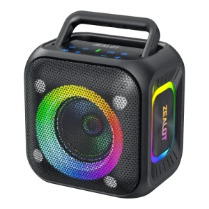 ZEALOT PT01 30W Portable Speaker with Lights Stereo Sound IPX6 Waterproof Speaker with Handle for Home Party Outdoor Travel