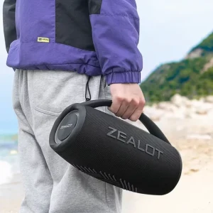 ZEALOT S97 HiFi Speaker 80W PMPO Over 10000mAh IPX6 Waterproof with RGB LED Lighting and EQ Modes