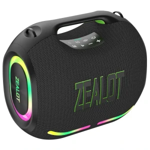 ZEALOT ZE01 120W Wireless Speakers with Subwoofer IPX6 Waterproof RGB Light Deep Bass TWS TF AUX EQ Outdoor for Party Beach