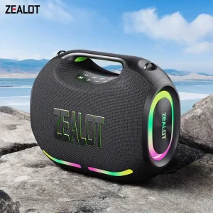 ZEALOT ZE01 Portable Speakers with 120W Subwoofer Wireless Outdoor with WiFi Bass Vibration Waterproof Mini Stereo Loudspeaker