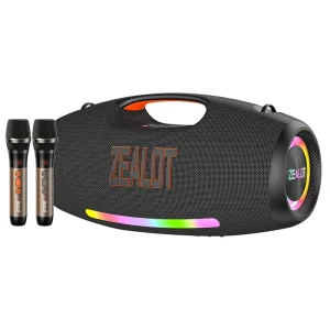 ZEALOT ZE21 250W Portable Karaoke Blue Tooth Speaker IPX6 Waterproof Party Speaker with LED Light and Big Battery