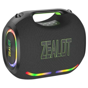 ZEALOT ZE21 250W Portable Speaker IPX7 Waterproof Outdoor Speaker Party Subwoofer Exlarge All Round Bass RGB TWS TF AUX EQ