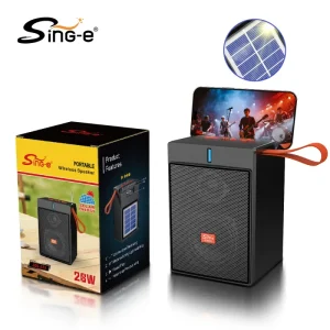 ZQS-833 Portable Party Karaoke Speaker High Power BT Speaker RGB Colorful Light Subwoofer RGB Light