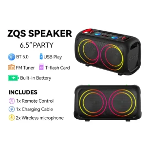 ZQS-L17 Blue Tooth Speaker Wireless Sound Volume Home Living Room Swing Desktop Outdoor Parties Active