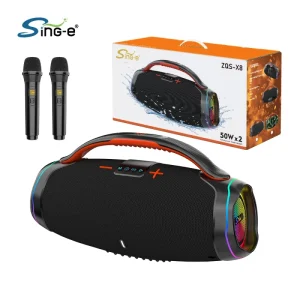 ZQS X8 100W High Power Waterproof Outdoor Party Speaker HiFi Subwoofer Music Player Wireless Speaker Portable Speaker